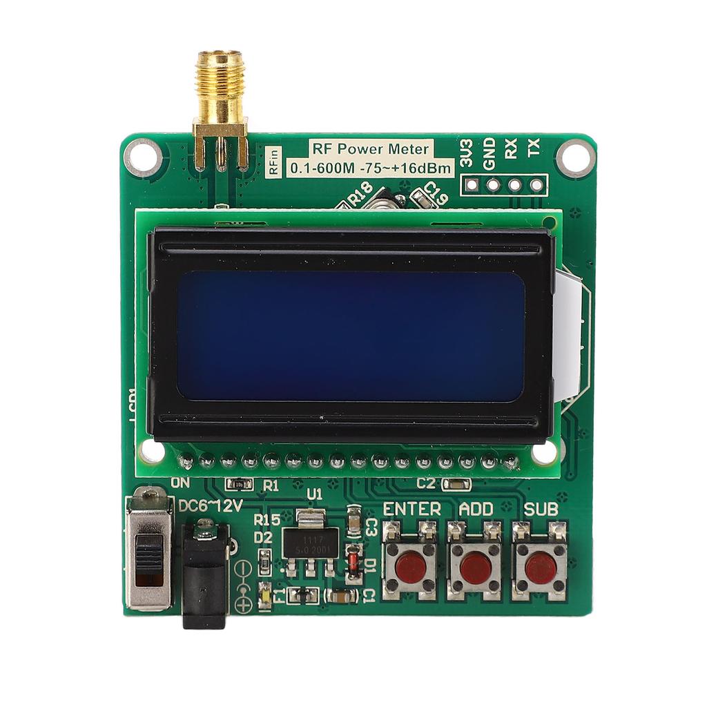 RF Power Meter Digital Display Settable Power Attenuation Logarithmic Detector Amplifiers ?75 To