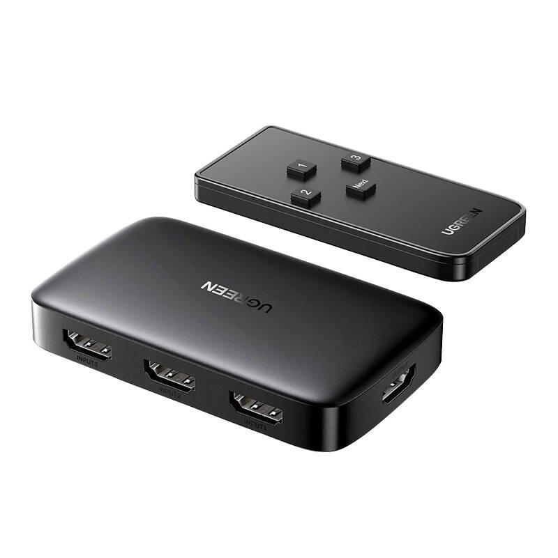 Switch Ugreen Cm332 3W1 Hdmi 1.4 4K 30 Hz (Black)