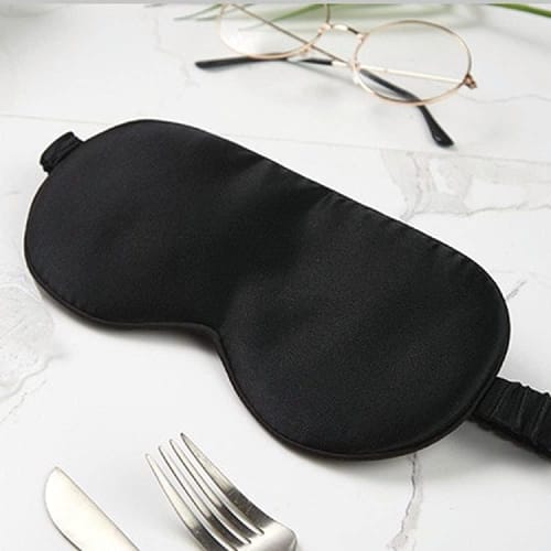 Silk Eye Mask for Sleeping, Light Blocking, Comfortable Sleep, Washable, Unisex, Meditation, Nap, Travel, Natural Silk Sleep Mask, Adjustable Length,