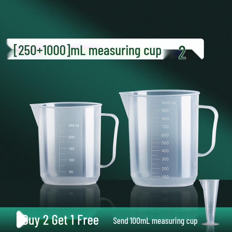 ZISIZ Large Capacity Plastic Measuring Cup with Scale