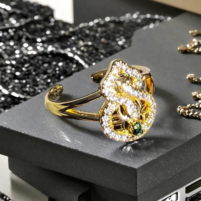 Französischer Retro Eleganter Roter Öltropfen Kürbis Offener Ring Nische Leichter Luxus High-End Zirkonring