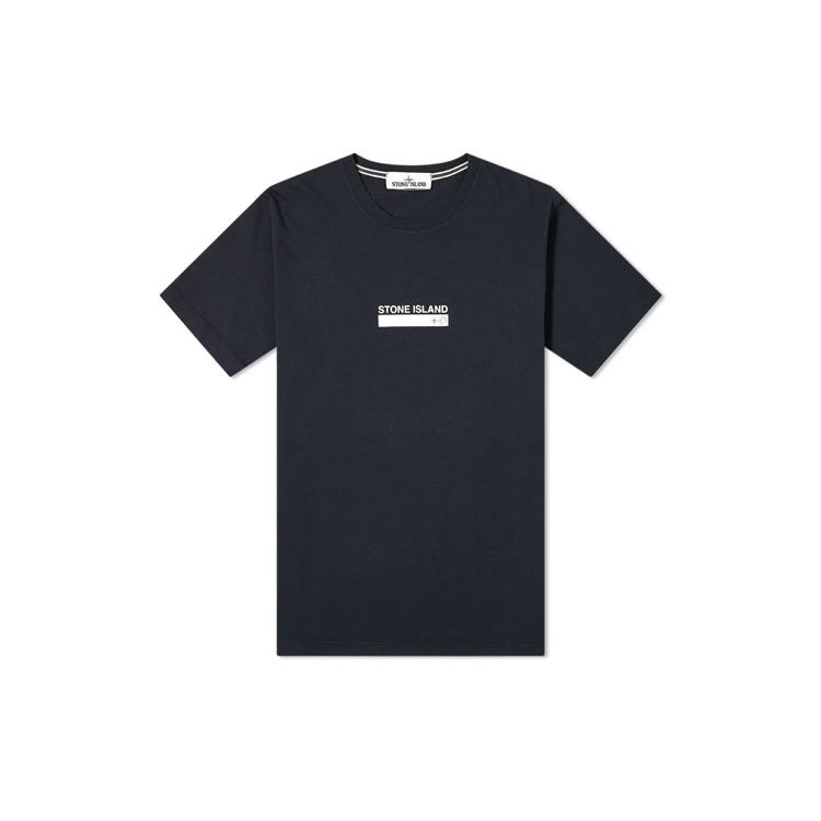 Stone Island Ss21 Small Logo Printed Short Sleeve T-Shirt Men Tops Navy-Blue 74152NS55-V0020