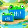 Xiaohe Flat Pillow Green Dragon Cute Frog Modeling Children's Waist Cushion Cartoon Modeling Baby Waist Pillow
