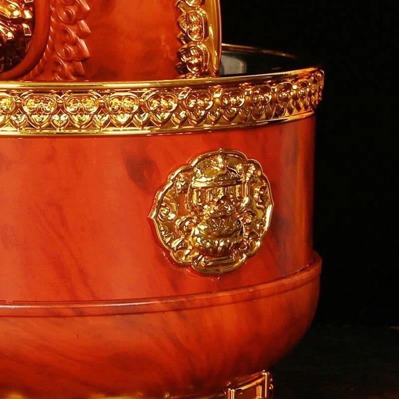 Tibetan Brown Toba Jar Food Bottle Organizer Tantric Metals Handicraft Buddhist Auspicious Tribute Home Gift Desktop Decorative