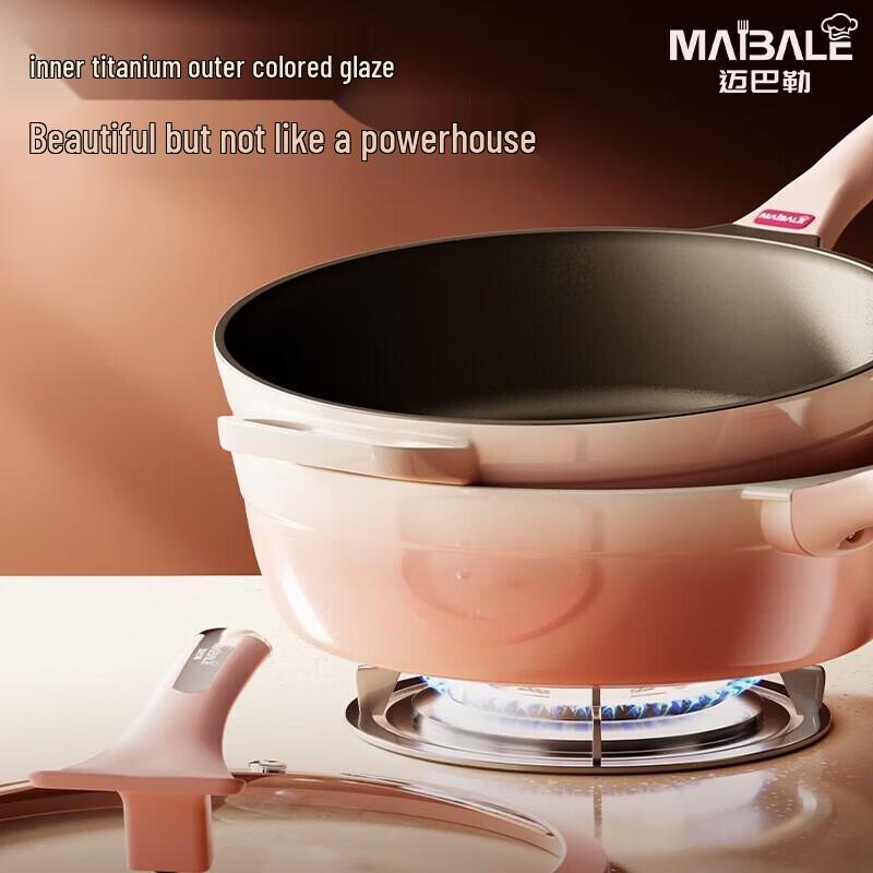 Maibale Ceramic Deep Stir-Fry Pan