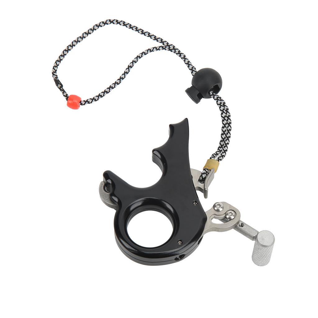 Gatilho de Polegar para Arco e Flecha Liga de Alumínio Auxílios de Liberação para Arco Composto Empunhadura de 3 Dedos Pinça para Tiro de Caça ao Ar Livre