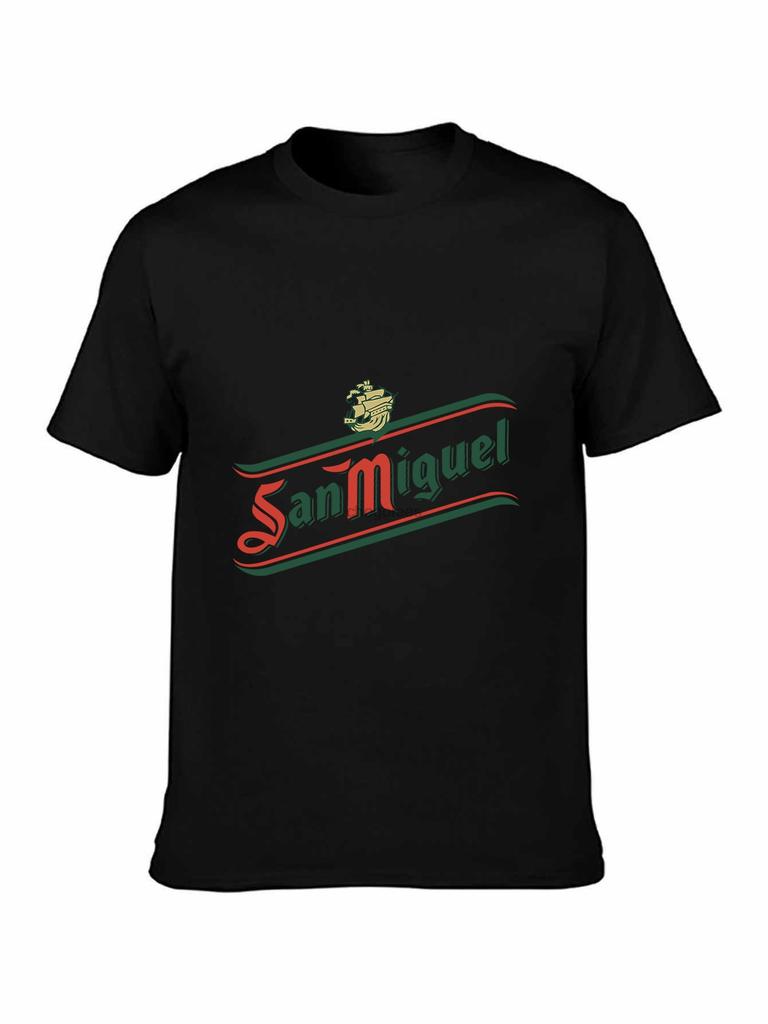 T-shirt Birra San Miguel Spagna Birra Spagnola T-shirt Fresca Casual Orgoglio T-shirt Uomo Unisex Nuova Moda T-shirt Taglia Larga