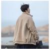 Men's Winter Japanese Cityboy Cotton Jacket - Thickened Lambswool Stand Collar Coat, Loose Korean Style