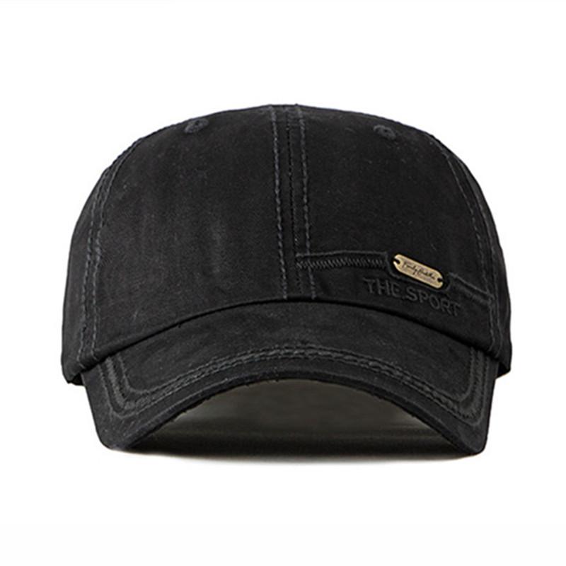 Men's Cotton Baseball Caps NEW Letter Embroidery Fashion Hat Snapback Cap Adjustable Size Women's Ponytail Tongue Cap