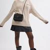 Coach Madison 19 Logo Lock Crossbody Bag Women Crossbody Bag Black CW414-MWQV8