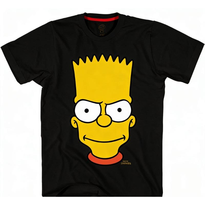 Simpsons Cartoon Casual Hip-Hop Unisex T-Shirt for Adults and Children, Parent-Child