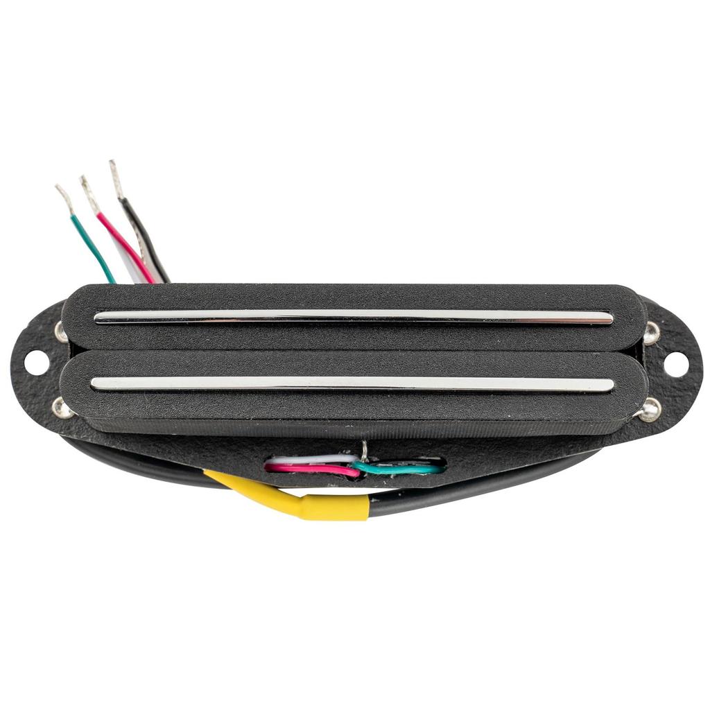 Musiclily Pro Alnico 5 Hot Rails Humbucker Super for Stratocaster Electric Black Single-Size Pickup, 13.2K Distortion, Guitars,