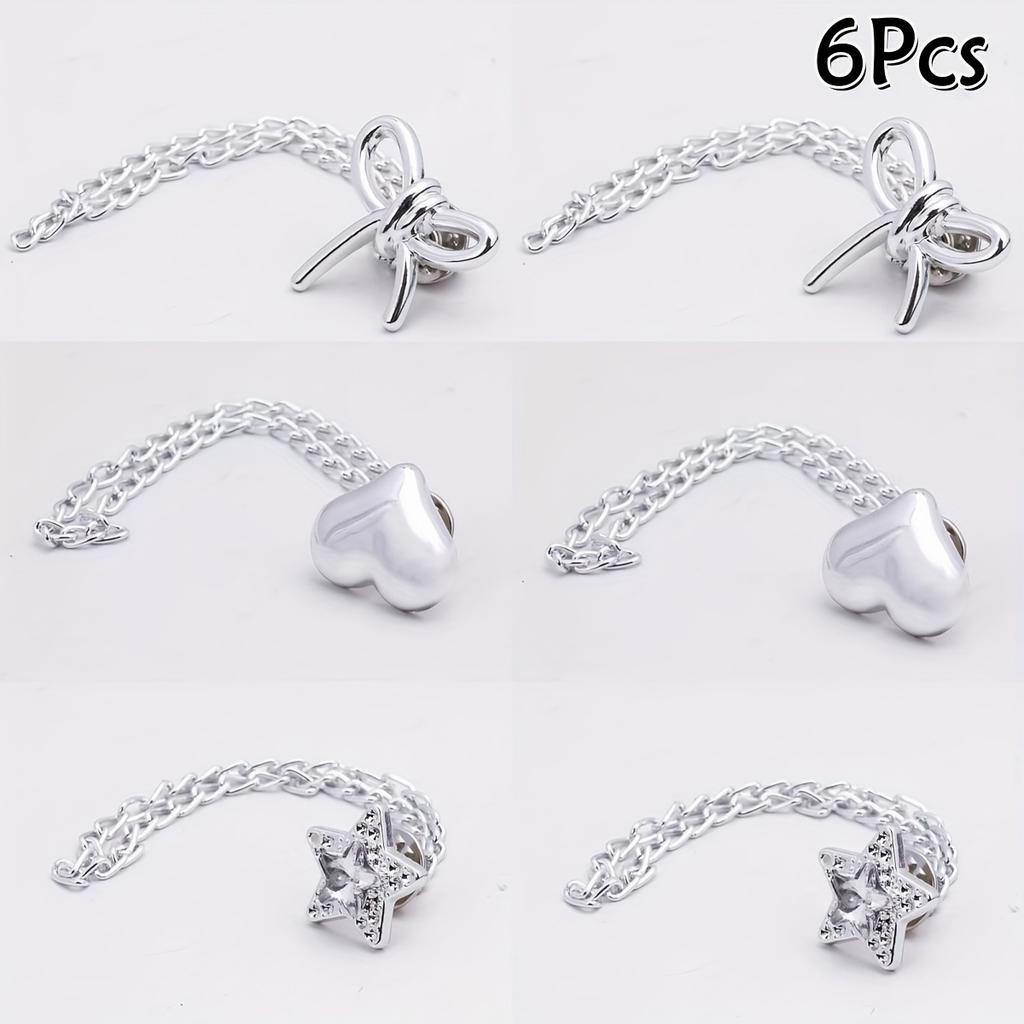 Adjustable Clothing Clips for Women in Sets of 2/6pcs - Perfect for Shortening Sleeves Instantly, Suitable for Shirts, Skirts