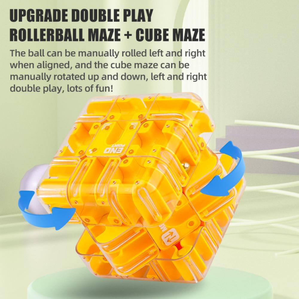 with Steel Ball Puzzle Ball Maze Toy Stress Resistant Kids Fingertip Puzzle  Game