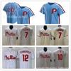 Mens Cotton Basketball Jersey Philadelphia Phillies Style Custom Number 7 16 8 28 Team Sport Shirt