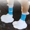 20pcs Dog Boots Paw Protection for Puppy Thickened Waterproof Dustproof Disposable Booties Pet Cats Shoes with Adjustable Straps