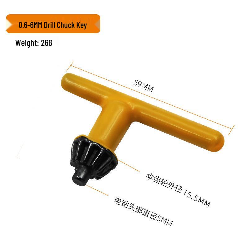 Hand Drill Key Chuck Wrench with Leather Case