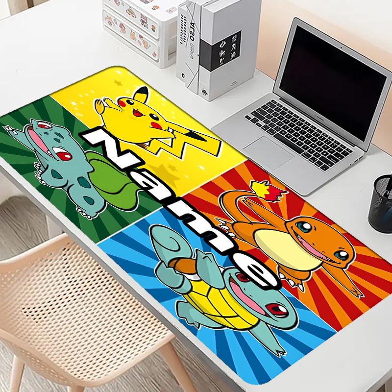 Tappetino Mouse Personalizzato con Nome e Motivo Anime, Tappetino da Scrivania per Laptop PC, Tappetino Decorativo da Scrivania per Tastiera di Casa, Regalo