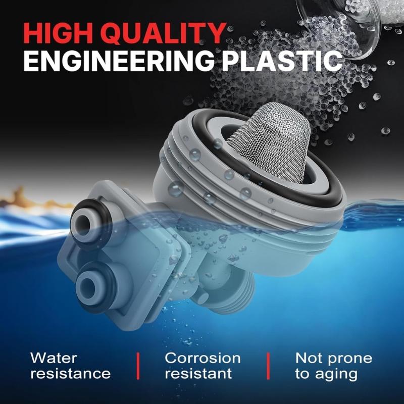 Water Softener Nozzle Kit Includes Tube Clip And Seal Suitable With Multiple Models Softener Replacement