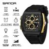 SANDA Trendy Student Men's Dual Display Electronic Watch with Snooze Alarm