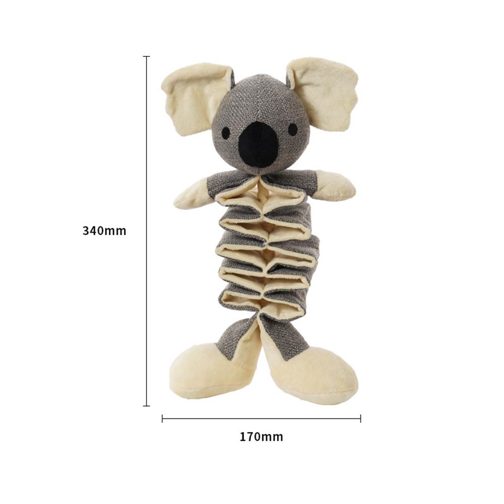 Multi-functional Rubber Dogs  Toy Interactive Companion Training Molar Chewing Resistant Doll Teeth Molar Stress Relief Props