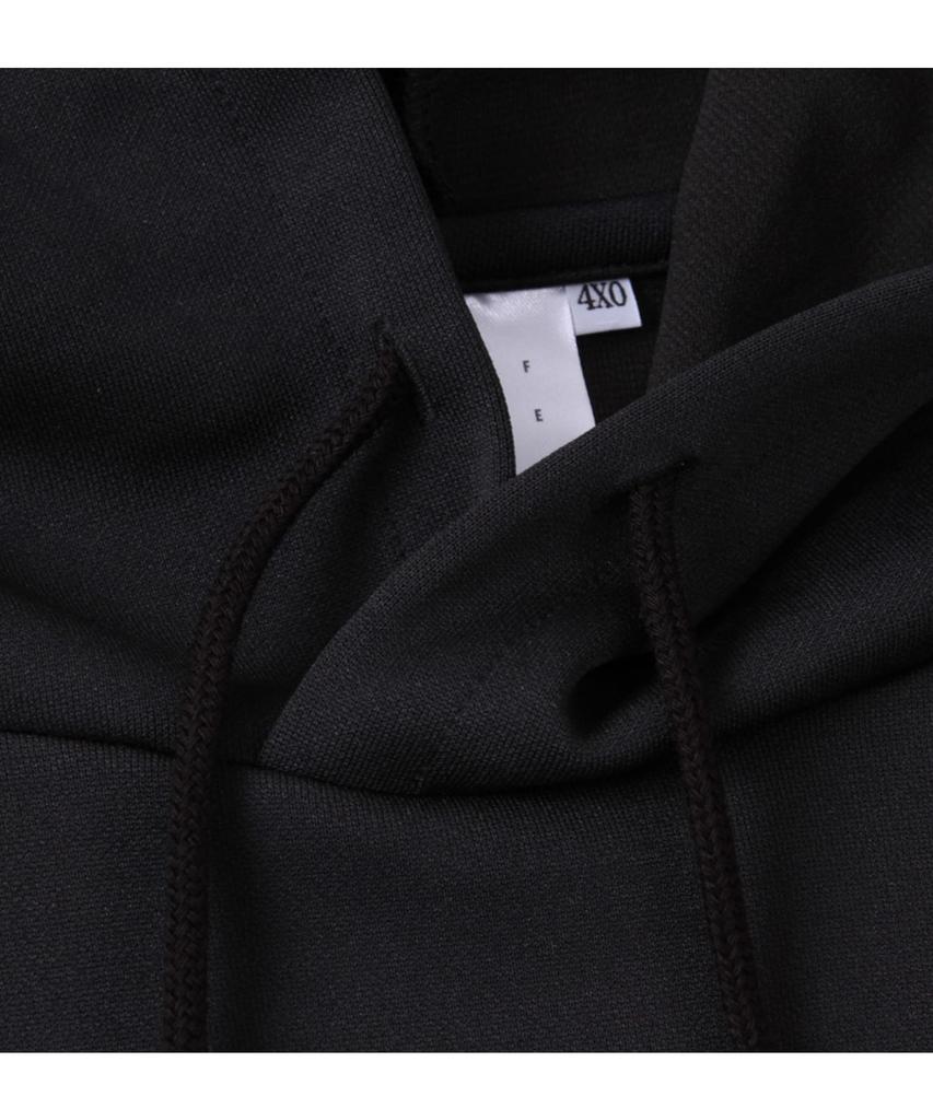 Adidas Men's Black Hooded Pullover Sweatshirt