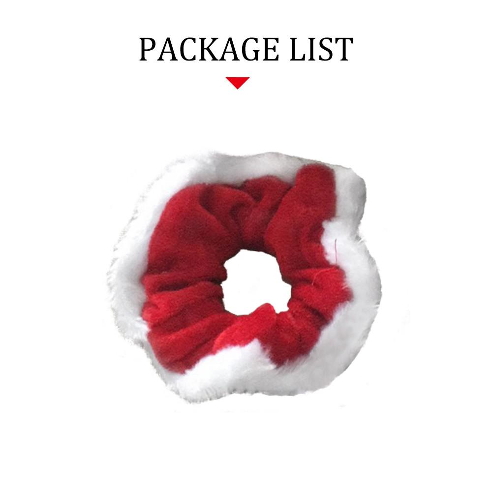 Hair Scrunchy Christmas Hair Band Elastic Hair Tie Ponytail Holder for Girls Women