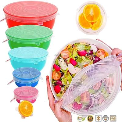 Universal For Kitchen Utensil Lid Kitchen Storage Organization Reusable Stretch Silicone Cover Lids Food Utensils Home Microwave