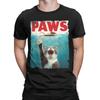 Couple T-Shirt PAWS Parody Cat Mouse Humorous Cat Chasing Mouse Kitten T-Shirts Harajuku  Summer Tee Shirt Cotton Tops Gift Idea