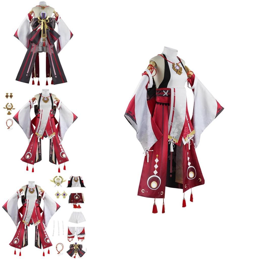 Yae Miko Guuji Yae Cosplay Kostým Uniforma Oblečení Pro Halloween