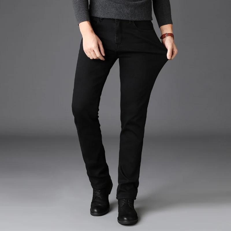 Spring Autumn Men Classic Fashion Brand Jeans Homme Man Soft Stretch Black Biker Masculino Denim Trousers Mens Pants Overalls