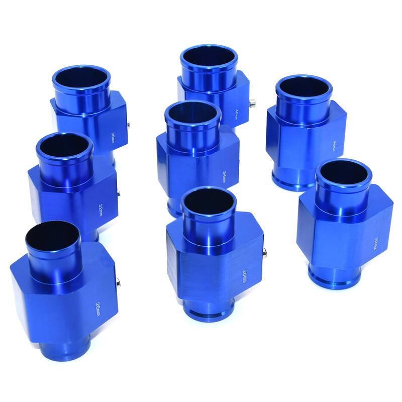 26mm - 34mm 3 Port Water Temperature Gauge Adaptor T Piece For Honda Series Water Temp Joint Pipe Sensor Radiator Hose Adapter