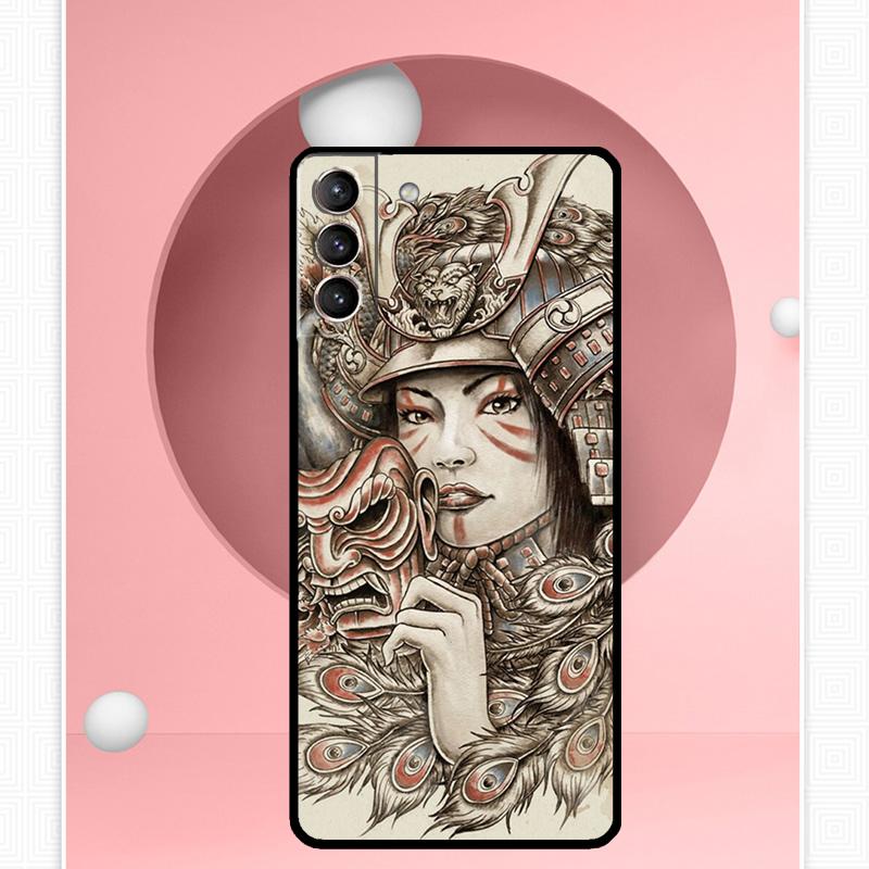 Japanese Samurai Warrior Case For Samsung Galaxy S25 Ultra S20 S21 S22 S23 S24 Plus S9 S10 S24 FE S25 FE Cover Funda