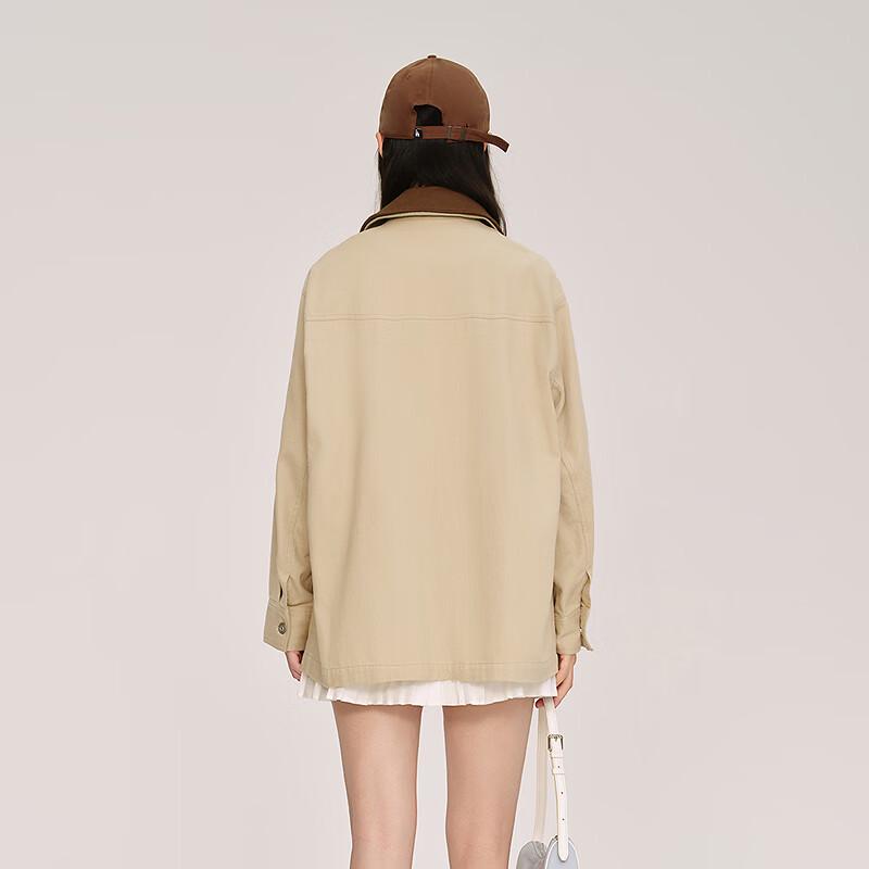 Ledian Women's Detachable Lapel Barn Style Jacket