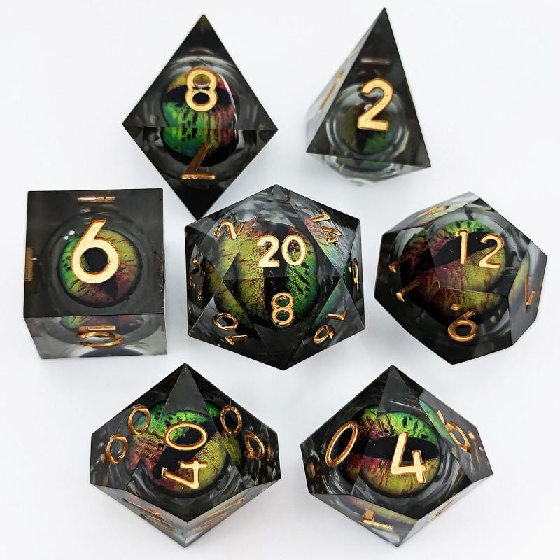 Two-Color Polyhedral Dice Set COC DND Tabletop Games