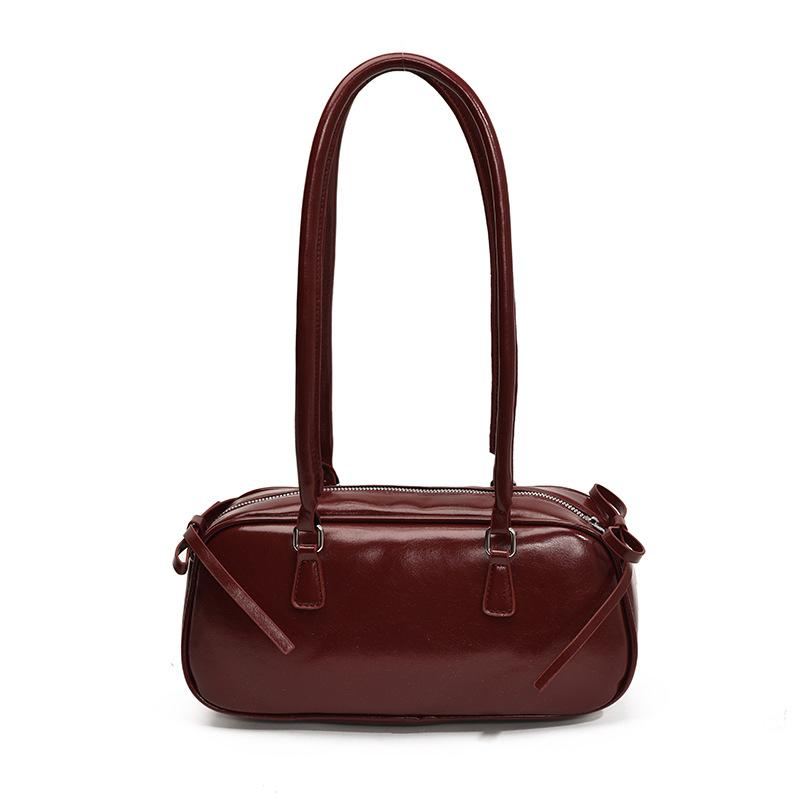 Сумка под мышку женская большая вместимость новая мода нишевый дизайн наплечная сумка-клатч женская новая сумка-багет красный