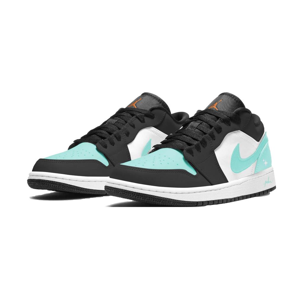 Jordan Air Jordan 1 Tiffany Low Top Vintage Basketball Shoes Men's Green 553558-165(Team2267-)