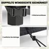 Garden Furniture Cover, Waterproof Patio Furniture Cover with Air Vent, 420D Oxford Fabric, 125 X 125 X 74 Cm, Black