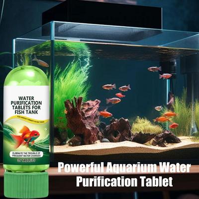 Tablete de Purificare a Apei pentru Acvariu Tablete Filtru Rapid pentru Apa din Acvariu Tablete pentru Acvariu Îmbunătățesc Calitatea Apei Accesoriu pentru Acvariu