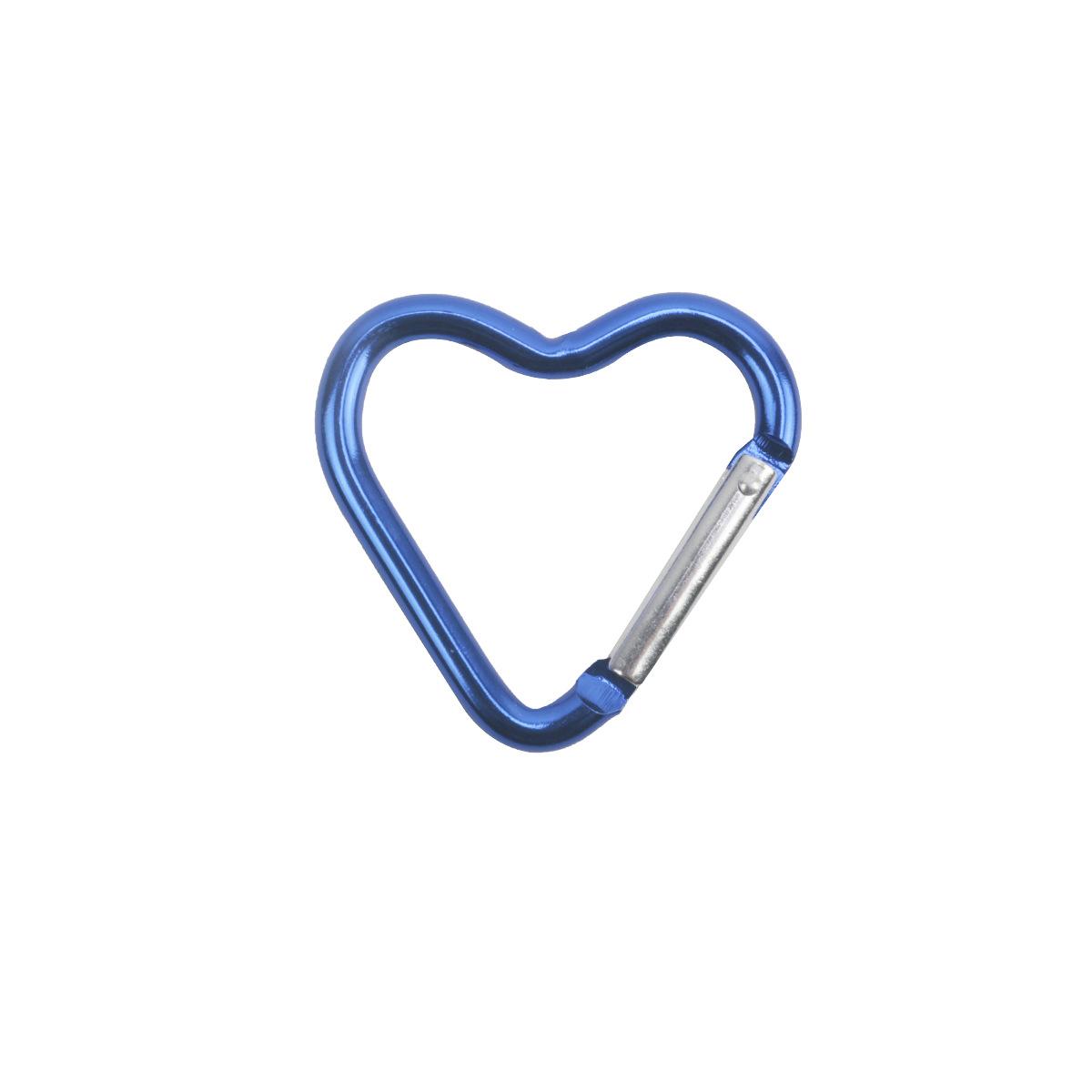 

10 Pcs Heart-shaped Aluminum Carabiner Key Chain Clip Outdoor Keyring Hook Water Bottle Hanging Buckle Travel Kit Accessories