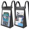 Bolsa de telefone à prova d'água, grande capacidade, transparente, universal, flutuador subaquático, protetor de celular, bolsa seca para barco, mergulho