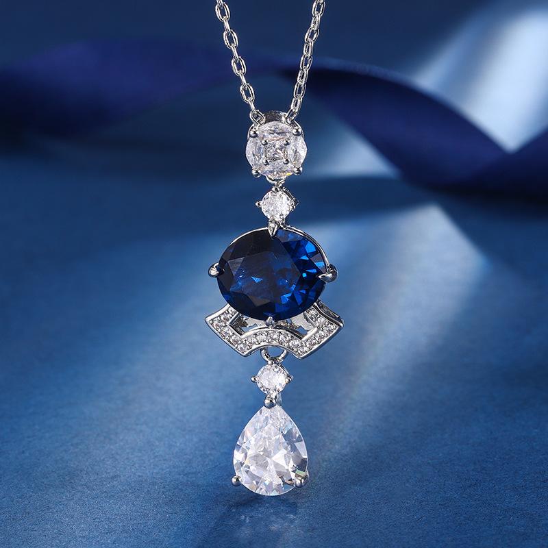 

Jewelry Copper Bottom Gold Plated Jewelry Set Simulation Color Treasure Premium Retro Skirt Set Female 10 * 12