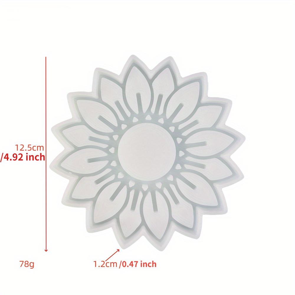 

1 шт., 12,5*12,5 см, 4,92*4,92 дюйма, в стиле инс, подсвечник в виде подсолнуха, гипсовая форма, настольное украшение в виде подсолнуха, подсвечник в виде лотоса, силиконовая форма Pack of 1 белый
