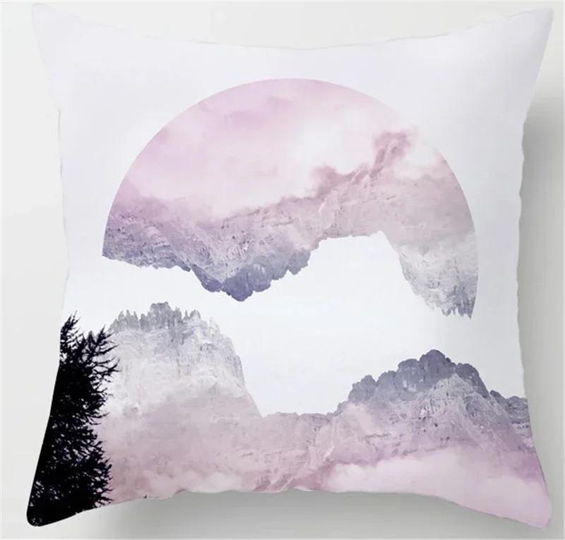 Pink Tropic Pineapple Throw Pillow Covers Geometric Nordic Glitter Polyester Pillow Case Sofa Home Decor Cushion Covers 45X45Cm
