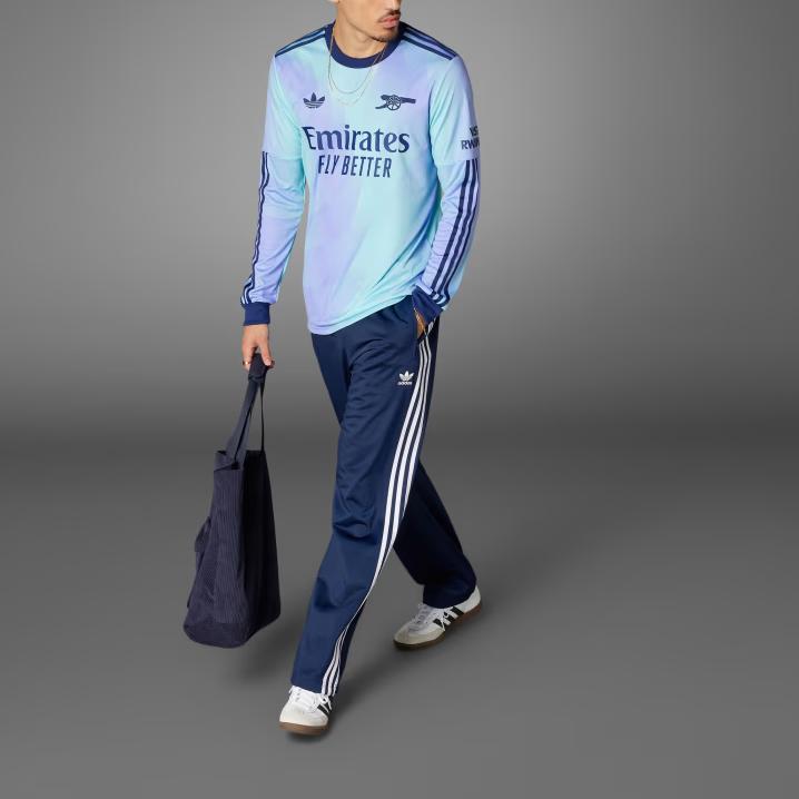 Adidas Originals Arsenal 24/25 Long Sleeve Third Logo Casual Retro Football Shirt Men Tops Transparent-Water-Green IS8138