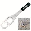 Stainless Steel Freewheel Wrench Ergonomic Handle MTB Gear Wheel Fixing Tool  MTB Gear Fixing