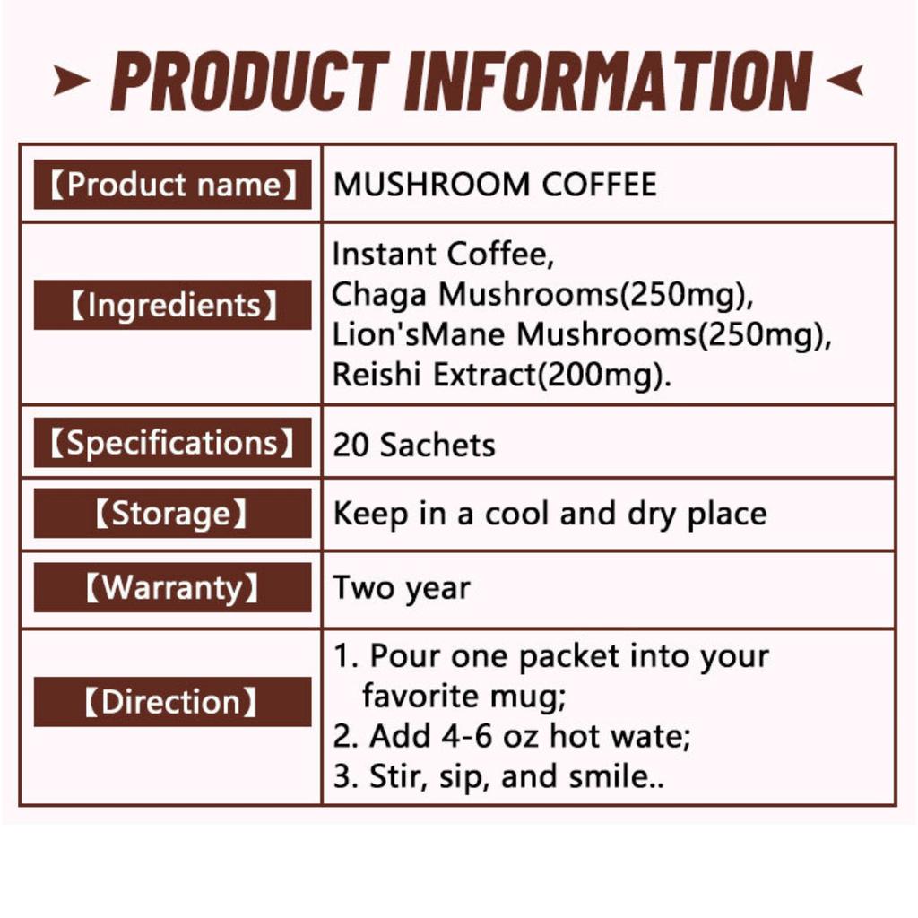 Mushroom Organic Instant Coffee