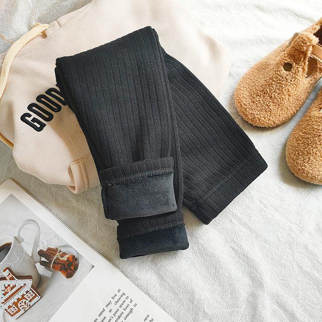 Kinder Kleidung Verdicken Warme Kaschmir Hosen Für Mädchen Herbst Winter Koreanische Kinder Plus Samt Hosen Mädchen Legging