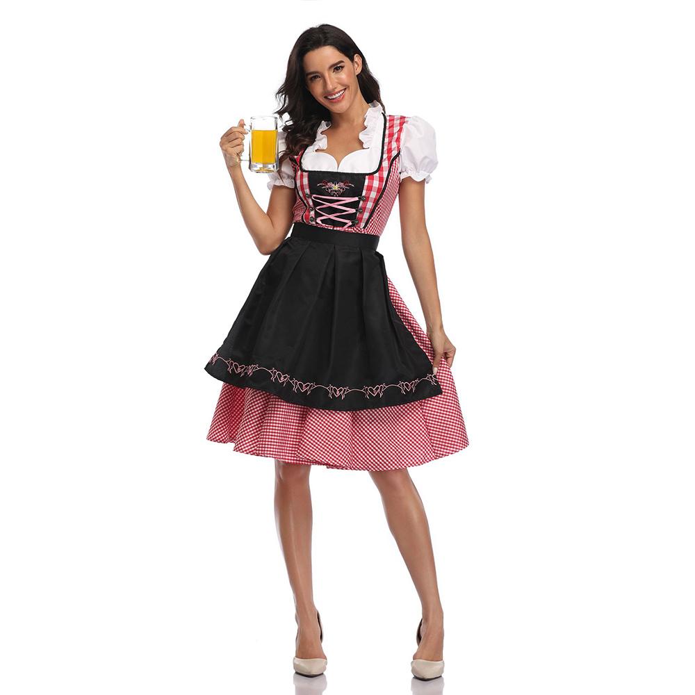 Vestito da Donna per l'Oktoberfest Bavarese Costume per l'Oktoberfest da Uomo Festival della Birra Tedesca Bavarese Costume da Uomo per Festival della Birra Tedesca