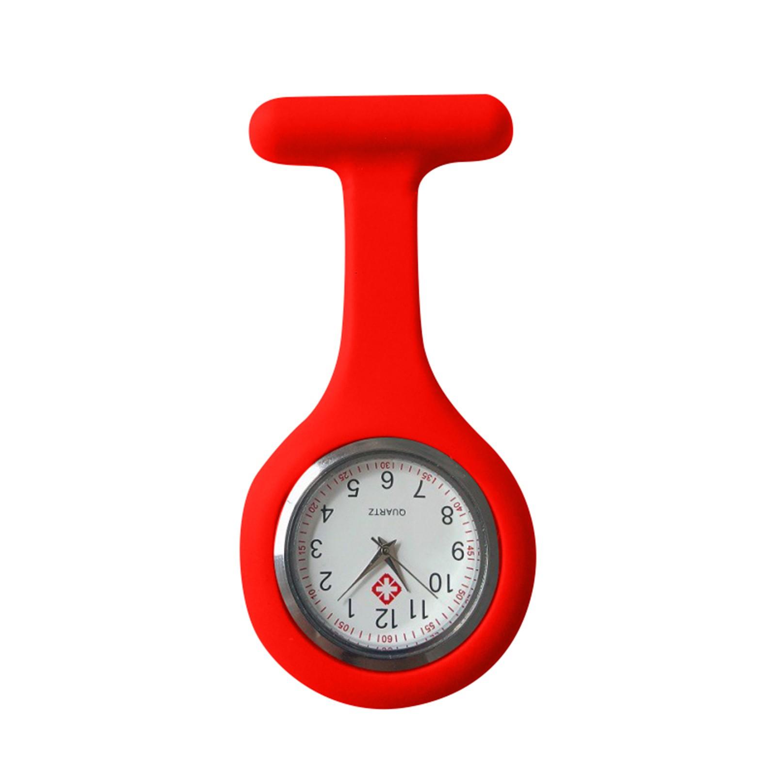 

Силиконовая брошь для часов Туника-брелок для часов с бесплатной батарейкой One Size красный
